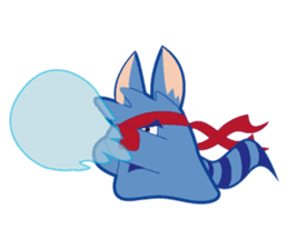 Jubi the Blue Mammal sticker #4998295