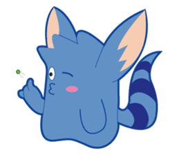 Jubi the Blue Mammal sticker #4998297