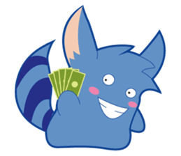 Jubi the Blue Mammal sticker #4998305