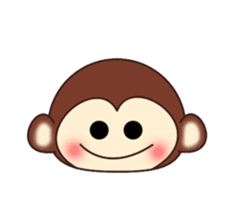 A lovely monkey2 sticker #4999182