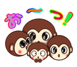 A lovely monkey2 sticker #4999212