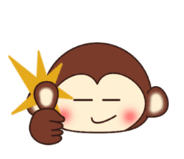 A lovely monkey2 sticker #4999216
