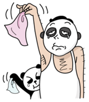 Old guy of the Clumsy panda face2 sticker #4999229