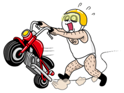 Old guy of the Clumsy panda face2 sticker #4999234