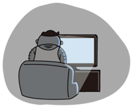 Old guy of the Clumsy panda face2 sticker #4999238