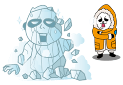 Old guy of the Clumsy panda face2 sticker #4999242