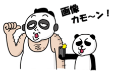 Old guy of the Clumsy panda face2 sticker #4999243