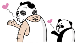 Old guy of the Clumsy panda face2 sticker #4999250