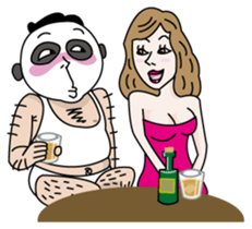 Old guy of the Clumsy panda face2 sticker #4999253