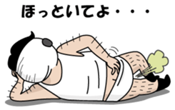 Old guy of the Clumsy panda face2 sticker #4999259