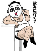 Old guy of the Clumsy panda face2 sticker #4999260