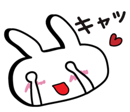 Simple emoticon rabbit sticker #4999746
