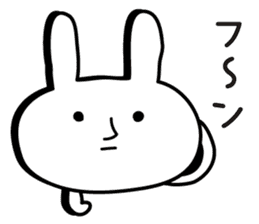 Simple emoticon rabbit sticker #4999753