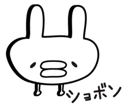 Simple emoticon rabbit sticker #4999767