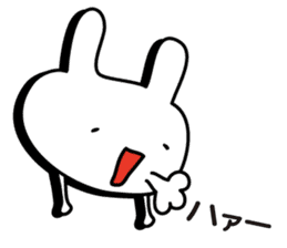 Simple emoticon rabbit sticker #4999768