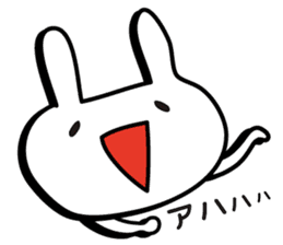 Simple emoticon rabbit sticker #4999772