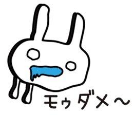 Simple emoticon rabbit sticker #4999774