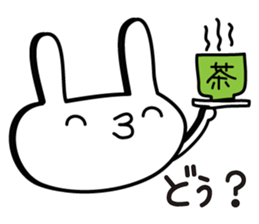 Simple emoticon rabbit sticker #4999780