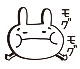 Simple emoticon rabbit sticker #4999781