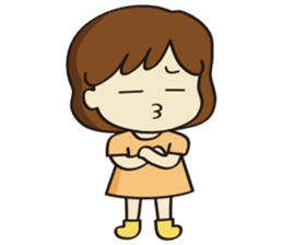 Cheerful girl Ms.Charlotte sticker #5000222