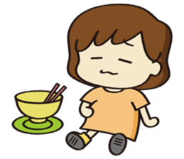 Cheerful girl Ms.Charlotte sticker #5000223