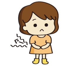 Cheerful girl Ms.Charlotte sticker #5000224