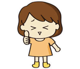 Cheerful girl Ms.Charlotte sticker #5000225