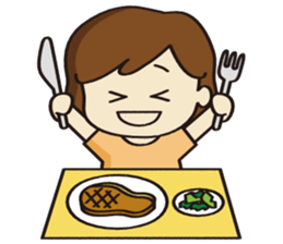 Cheerful girl Ms.Charlotte sticker #5000226