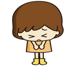 Cheerful girl Ms.Charlotte sticker #5000231