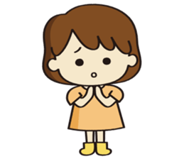 Cheerful girl Ms.Charlotte sticker #5000232
