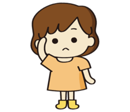 Cheerful girl Ms.Charlotte sticker #5000233