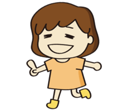 Cheerful girl Ms.Charlotte sticker #5000234