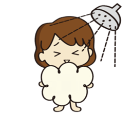 Cheerful girl Ms.Charlotte sticker #5000235