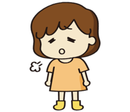 Cheerful girl Ms.Charlotte sticker #5000237