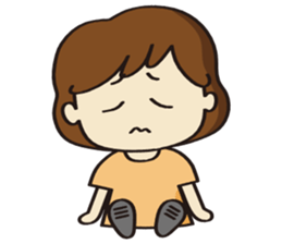 Cheerful girl Ms.Charlotte sticker #5000239