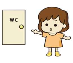 Cheerful girl Ms.Charlotte sticker #5000240