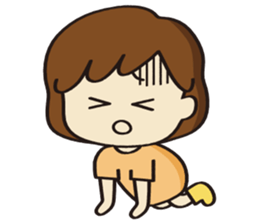 Cheerful girl Ms.Charlotte sticker #5000241