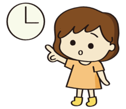 Cheerful girl Ms.Charlotte sticker #5000248