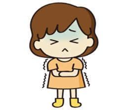 Cheerful girl Ms.Charlotte sticker #5000249