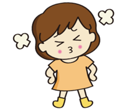 Cheerful girl Ms.Charlotte sticker #5000250
