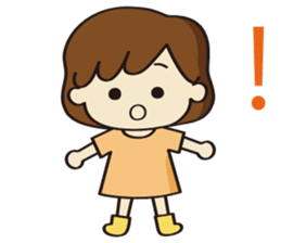 Cheerful girl Ms.Charlotte sticker #5000251