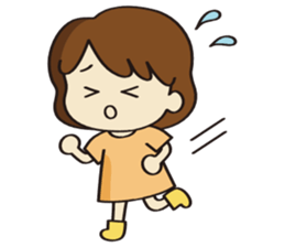 Cheerful girl Ms.Charlotte sticker #5000255