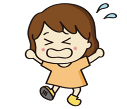 Cheerful girl Ms.Charlotte sticker #5000256