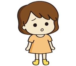 Cheerful girl Ms.Charlotte sticker #5000258