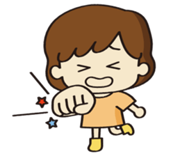 Cheerful girl Ms.Charlotte sticker #5000259