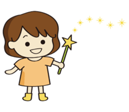 Cheerful girl Ms.Charlotte sticker #5000260