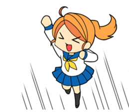 Superhigh tension girl sticker #5000345