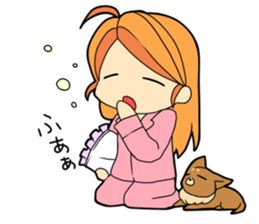 Superhigh tension girl sticker #5000358