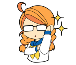 Superhigh tension girl sticker #5000367