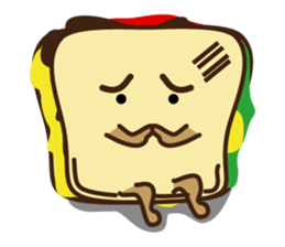 Genki full point - bread family sticker #5000560